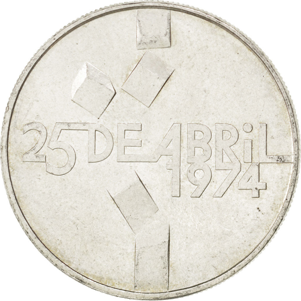 Coin, Portugal, 100 Escudos, 1976, AU(55-58), Silver, KM:603