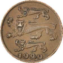 ESTONIA, Sent, 1929, KM #10, AU(50-53), Bronze, 17, 1.90