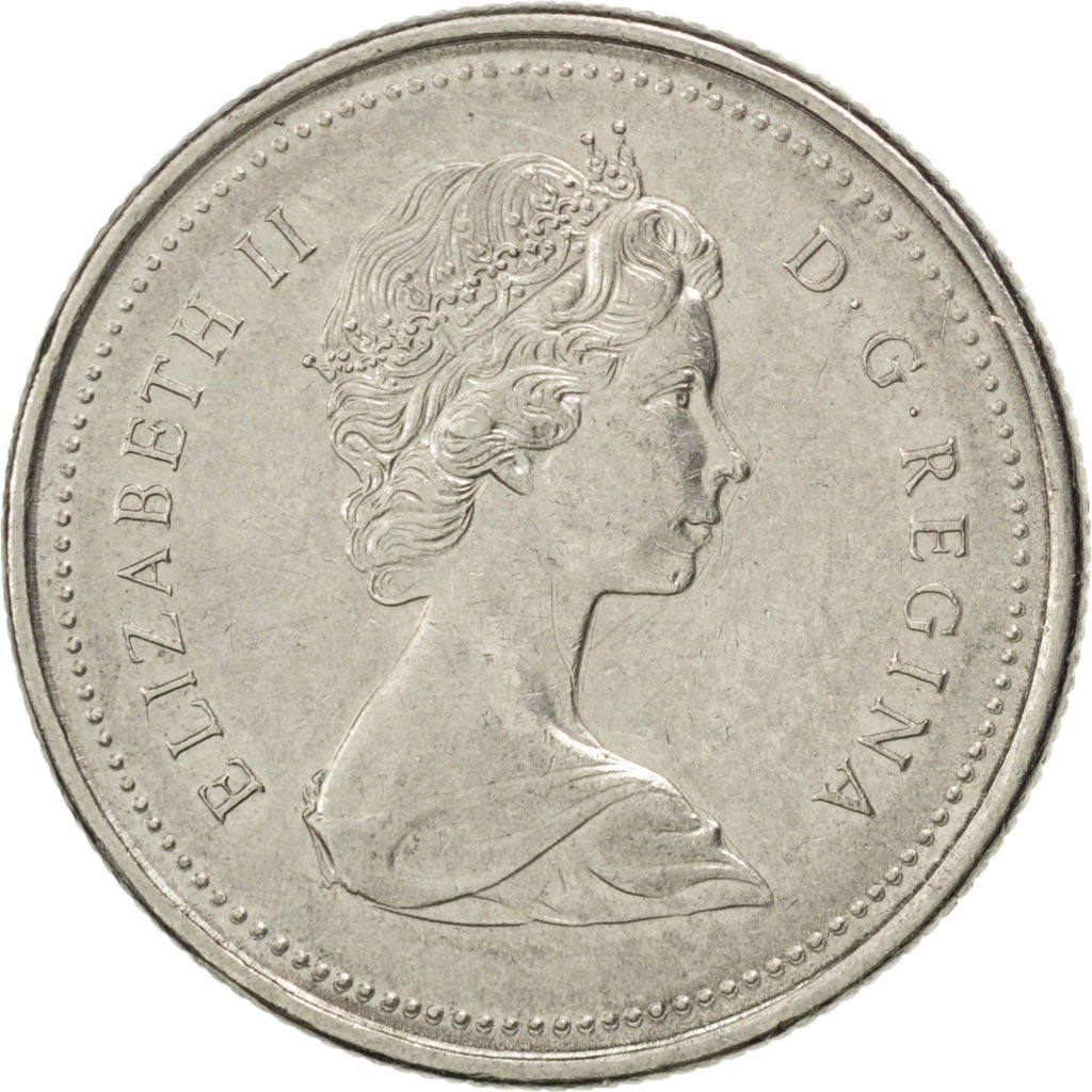 CANADA, 25 Cents, 1973, Royal Canadian Mint, KM #81.1, AU(50-53), Nickel, 23.8,.