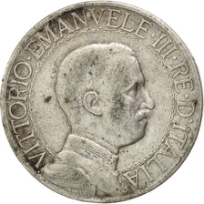 ITALY, Lira, 1913, Rome, KM #45, VF(30-35), Silver, 4.94