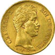 Coin, France, Charles X, 40 Francs, 1830, Paris, AU(50-53), Gold, KM:721.1