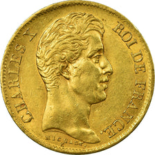Moneta, Francia, Charles X, 40 Francs, 1830, Paris, BB+, Oro, KM:721.1