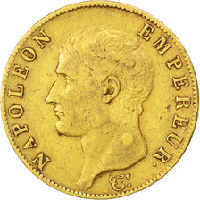 FRANCE, Napoléon I, 40 Francs, 1804, Paris, KM #664.1, EF(40-45), Gold, Gadoury 