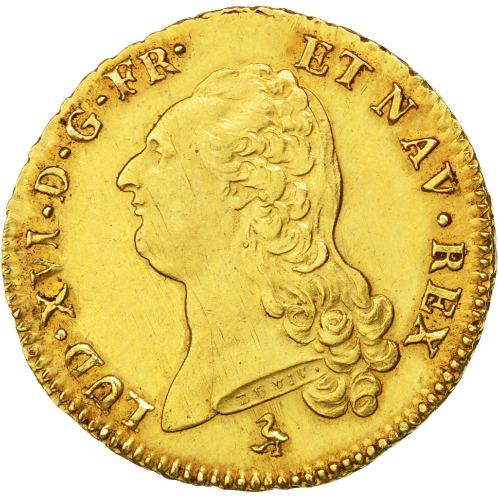 Francia, Louis XVI, Double louis d'or à la tête nue, 2 Louis D'or, 1786, Pa...