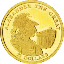 Moneta, Liberia, 25 Dollars, 2001, FDC, Oro