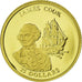 Munten, Liberia, James Cook, 25 Dollars, 2001, FDC, Goud