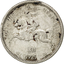 LITHUANIA, Litas, 1925, King's Norton, KM #76, EF(40-45), Silver, 19, 2.61