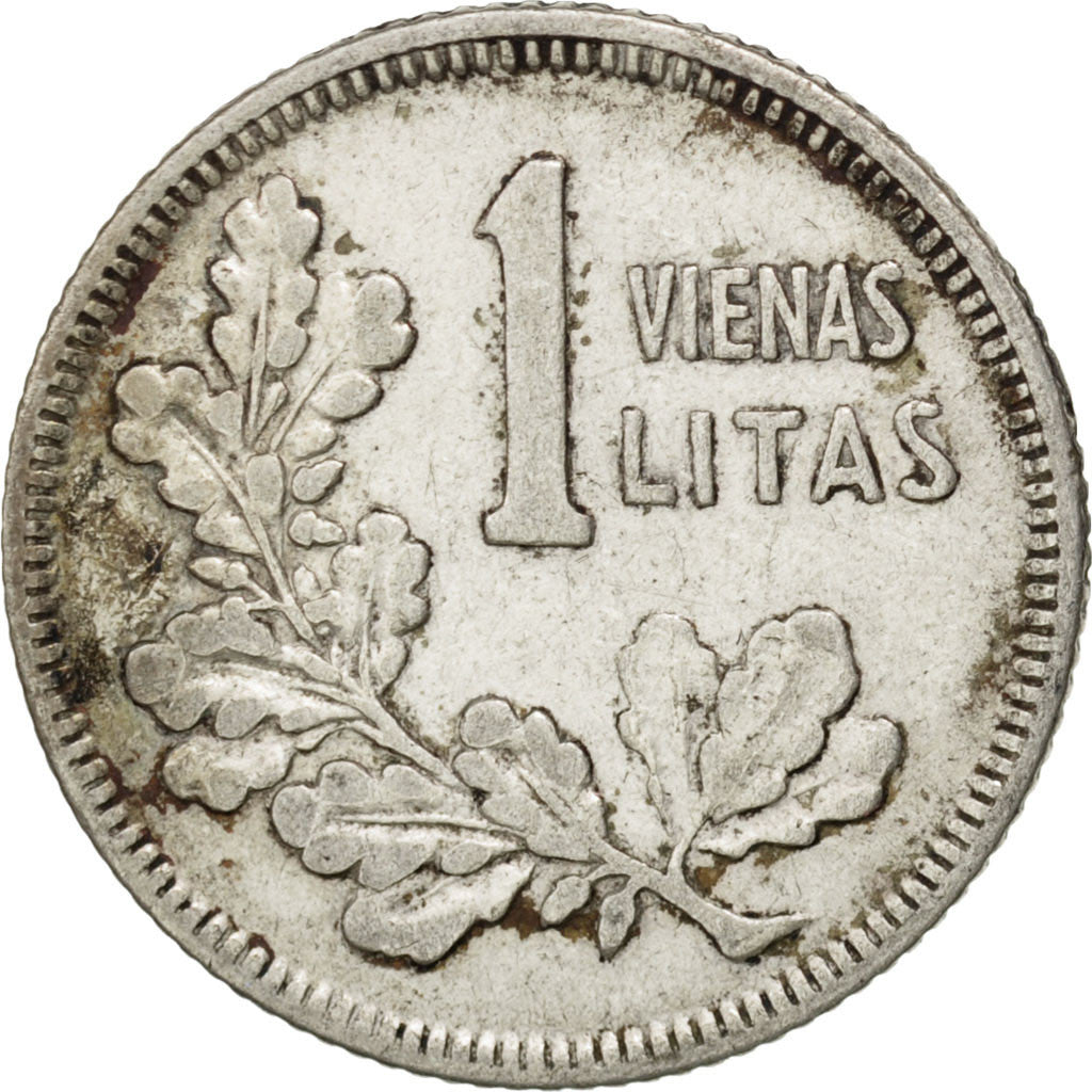 LITHUANIA, Litas, 1925, King's Norton, KM #76, EF(40-45), Silver, 19, 2.61