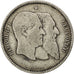 Belgio, Leopold II, Franc, 1880, MB, Argento, KM:38