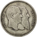 Belgio, Leopold II, Franc, 1880, MB, Argento, KM:38