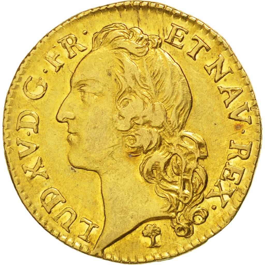 FRANCE, Louis d'or au bandeau, Louis D'or, 1742, Troyes, KM #513.21, EF(40-45),.