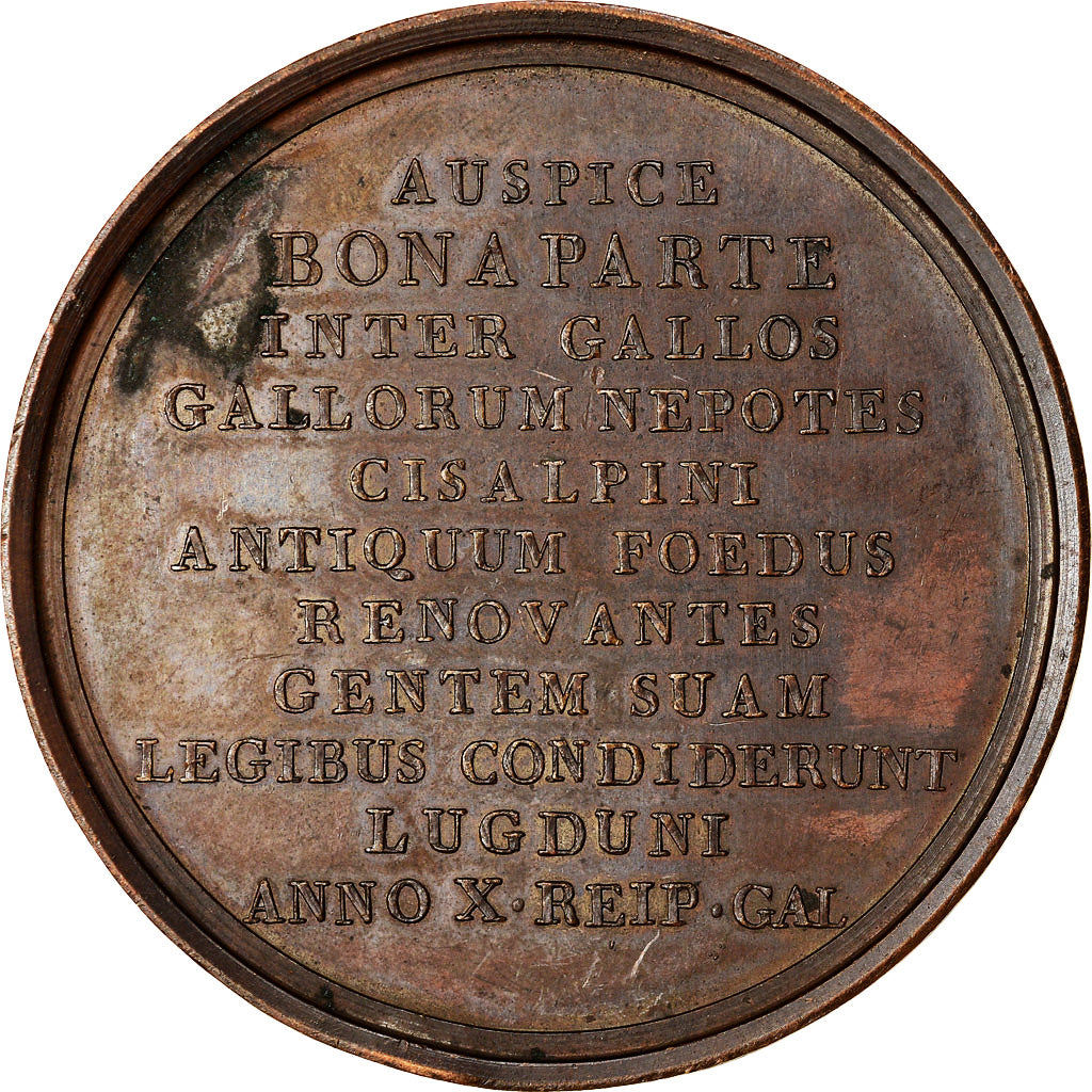 France, Medal, Bonaparte, Constitution de la République Cisalpine à Lyon