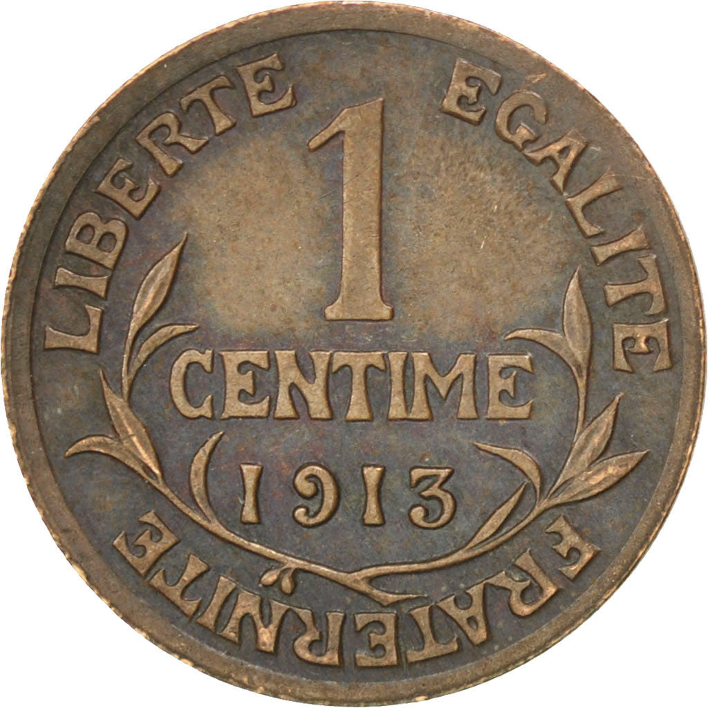 Coin, France, Dupuis, Centime, 1913, EF(40-45), Bronze, KM:840, Gadoury:90