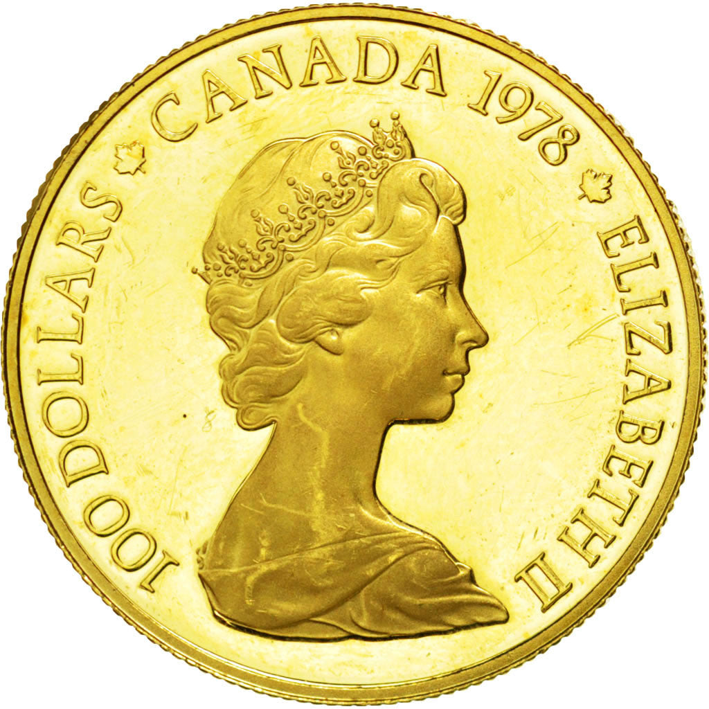 Coin, Canada, Elizabeth II, 100 Dollars, 1978, Royal Canadian Mint, Ottawa