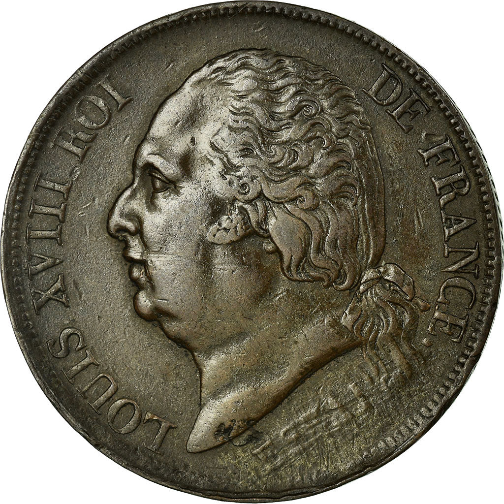 Moneda, Francia, 2 Francs, 1815, MBC, Bronce, Mazard:761