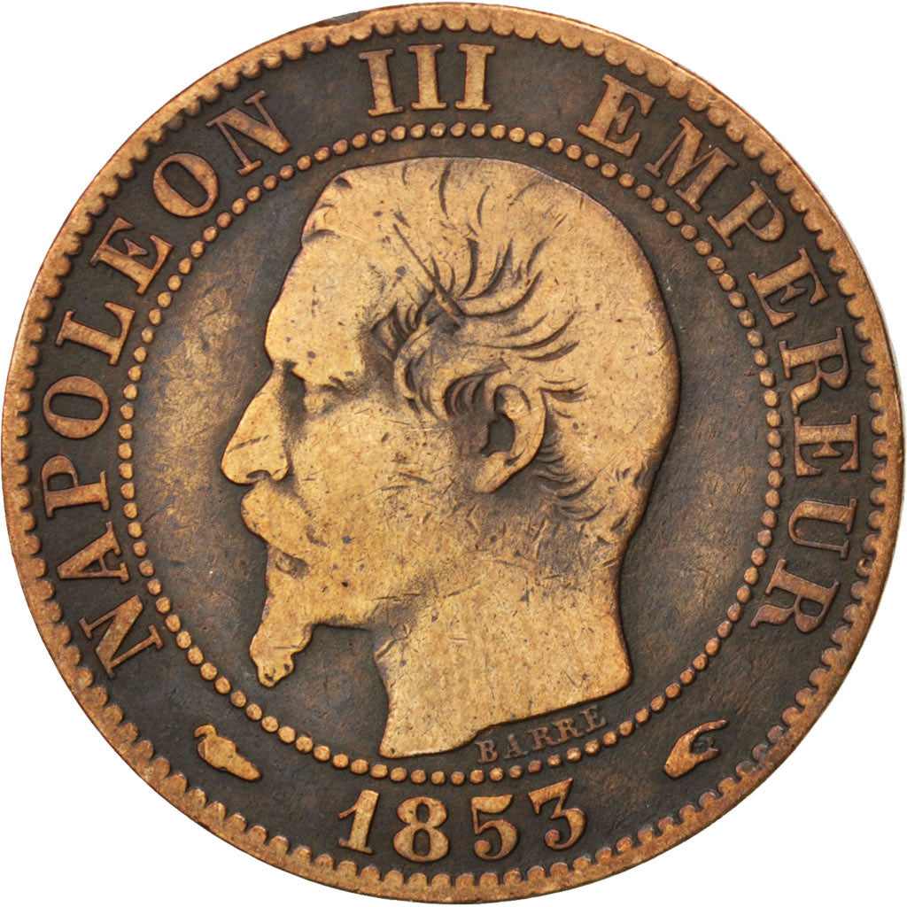 Coin, France, Napoleon III, Napoléon III, 5 Centimes, 1853, Paris, VF(20-25)