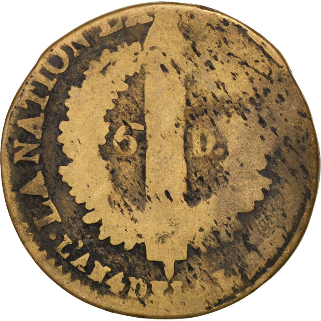 Moneta, Francia, 6 deniers françois, 6 Deniers, 1792, Limoges, B, Bronzo