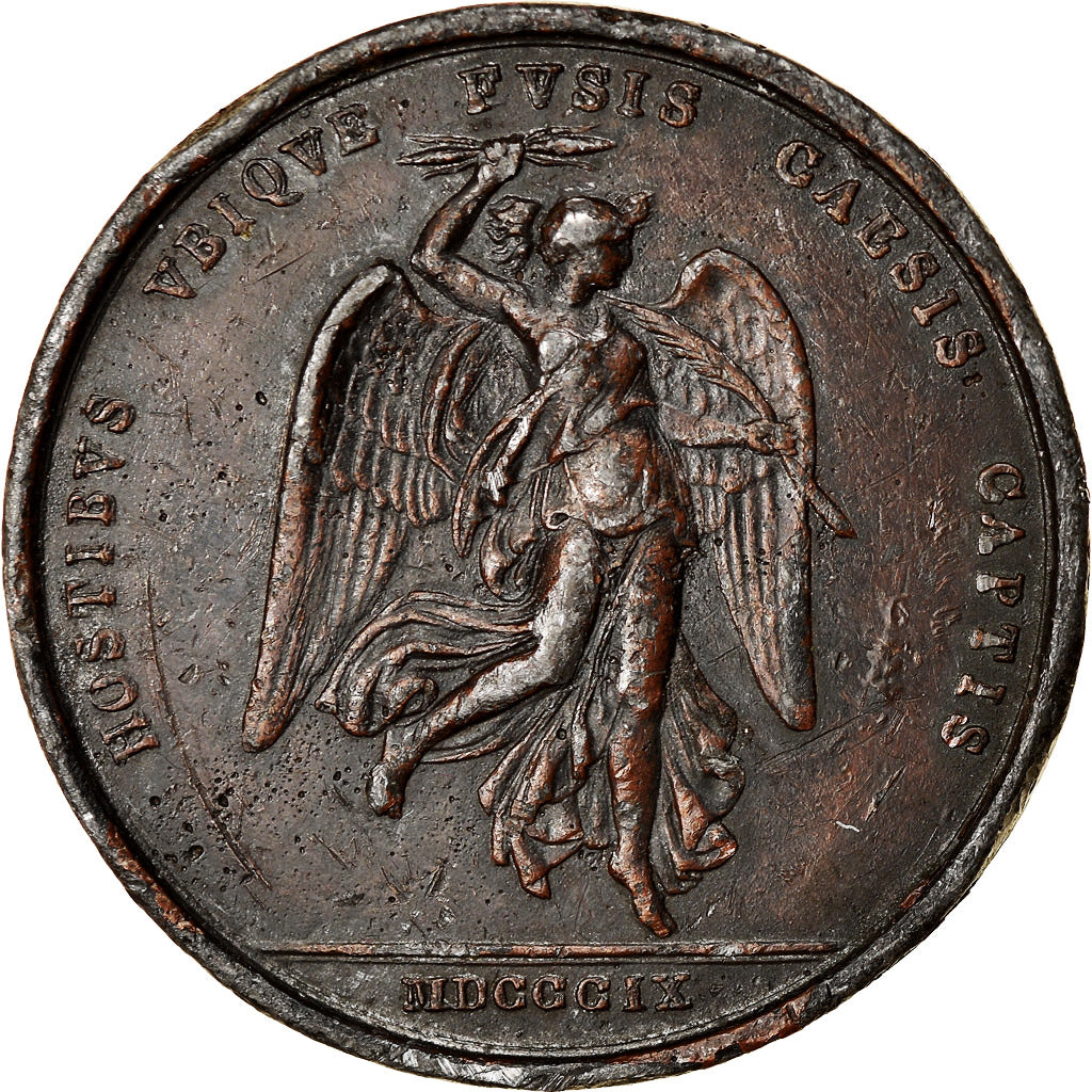 France, Medal, Second Empire, Napoléon Ier, Les Victoires de 1809, History