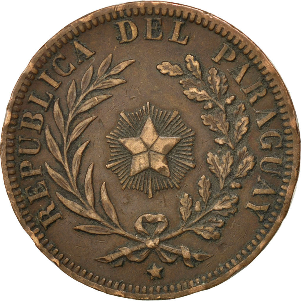 Paraguay, 4 Centesimos, 1870, BB, Rame, KM:4.1
