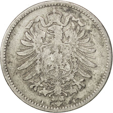 GERMANY - EMPIRE, Mark, 1876, Berlin, KM #7, VF(20-25), Silver, 24, 5.27