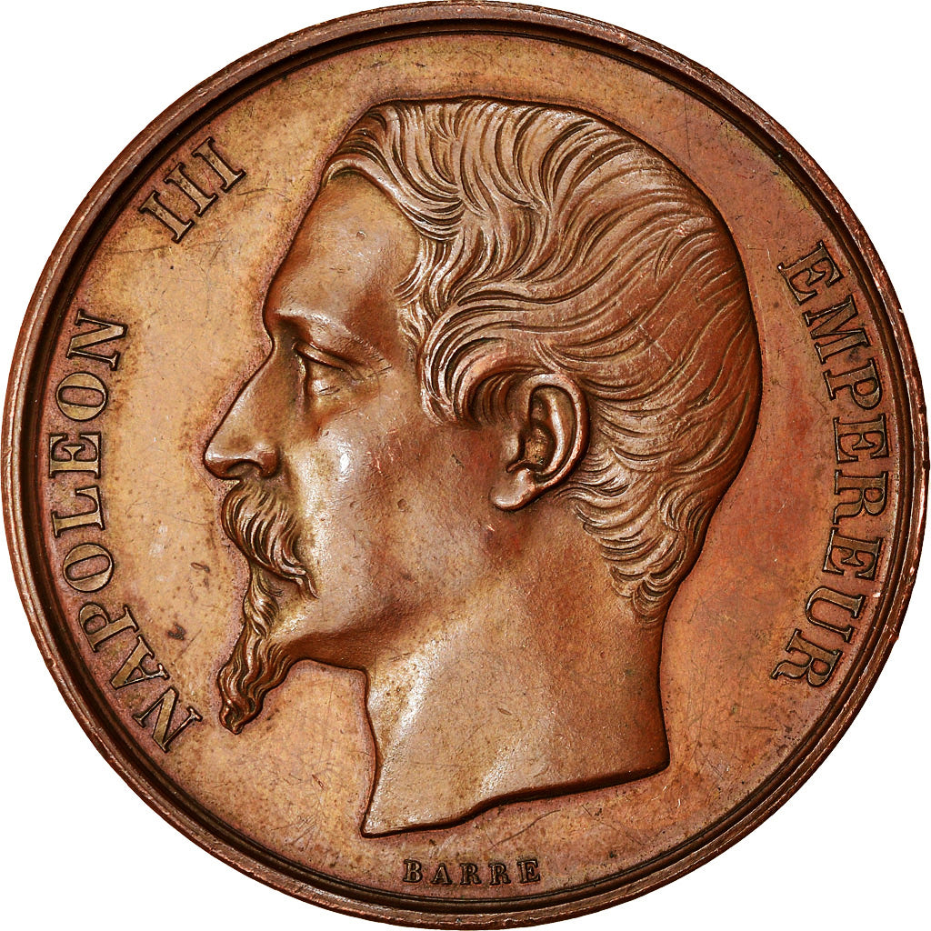France, Medal, Second Empire, Napoléon III, Concours de Dessin, History, 1861