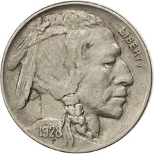 Stati Uniti, Buffalo Nickel, 5 Cents, 1928, U.S. Mint, Philadelphia, BB, Rame...