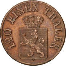 Moneda, Estados alemanes, HESSE-CASSEL, Friedrich Wilhelm, 3 Heller, 1851, MBC+