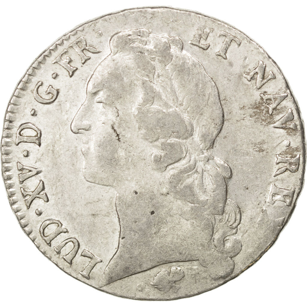 FRANCE, Écu au bandeau, ECU, 1764, Bayonne, KM #512.12, VF(20-25), Silver, ...