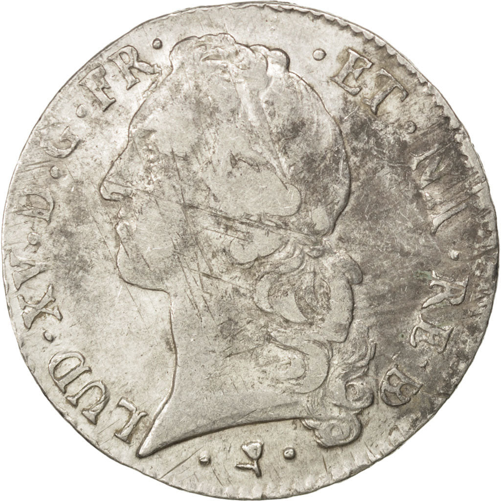 FRANCE, Écu au bandeau, ECU, 1767, Bayonne, KM #512.12, VF(20-25), Silver, ...