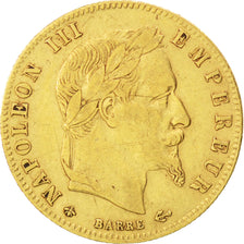 Francia, Napoleon III, Napoléon III, 5 Francs, 1864, Paris, BB+, Oro, KM:803...