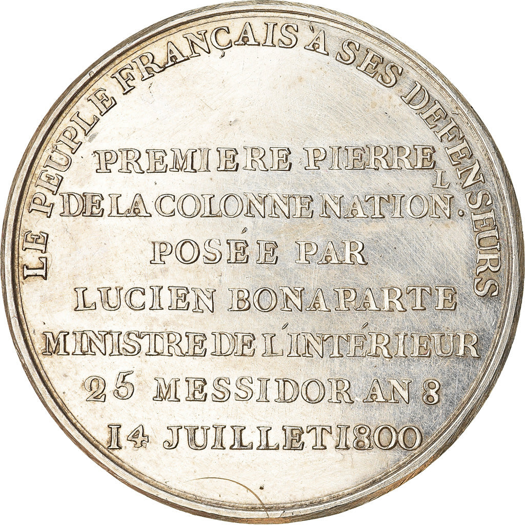 Frankreich, Medaille, Consulat, Bonaparte, Erection de la Colonne Nationale