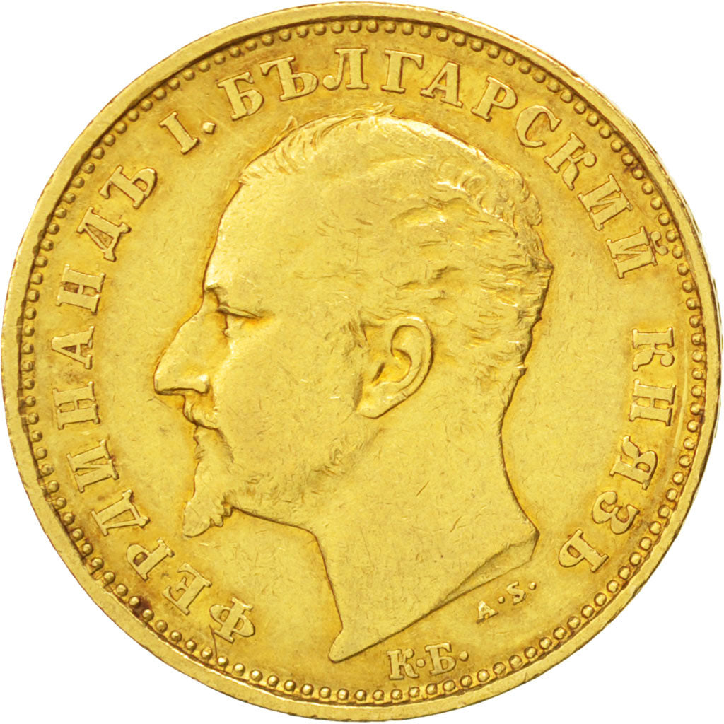 BULGARIA, 20 Leva, 1894, Kormoczbanya, KM #20, EF(40-45), Gold, 6.43
