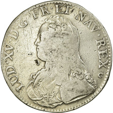 France, Louis XV, Ecu, Écu aux branches d'olivier, 1728, Tours, Silver