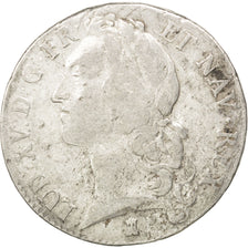 Louis XV, Ecu au bandeau 1747 Nantes, KM 512.20