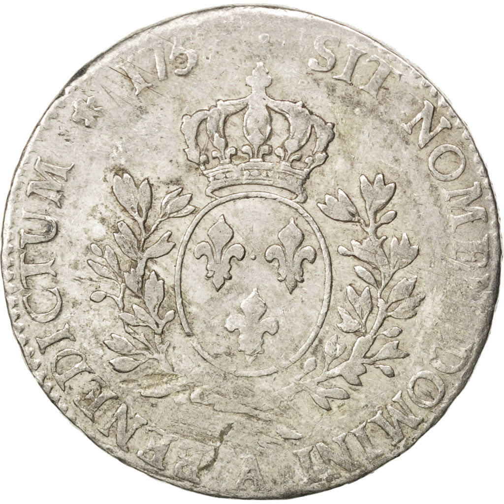 FRANCE, Écu au bandeau, ECU, 1759, Paris, KM #512.1, F(12-15), Silver, Gadoury .