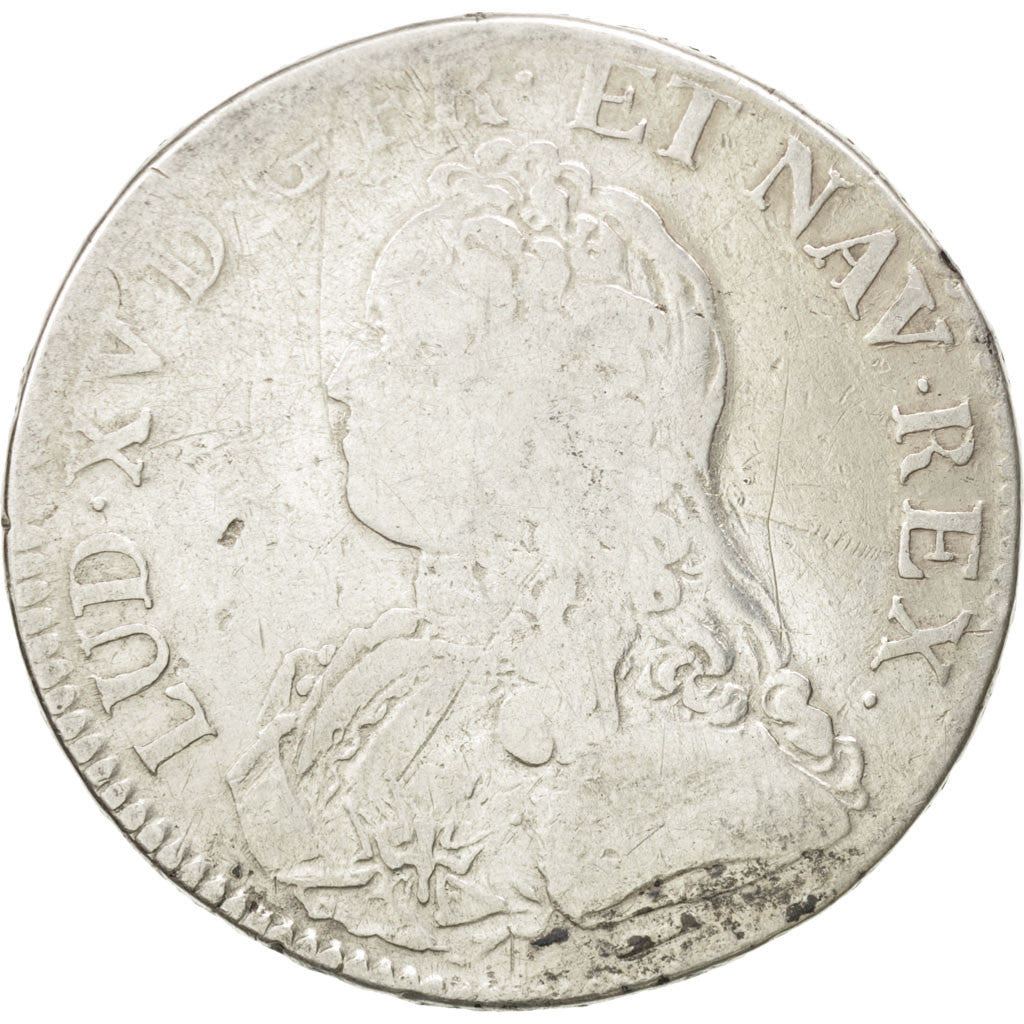 Coin, France, Louis XV, Écu aux branches d'olivier, Ecu, 1726, Lille, F(12-15)