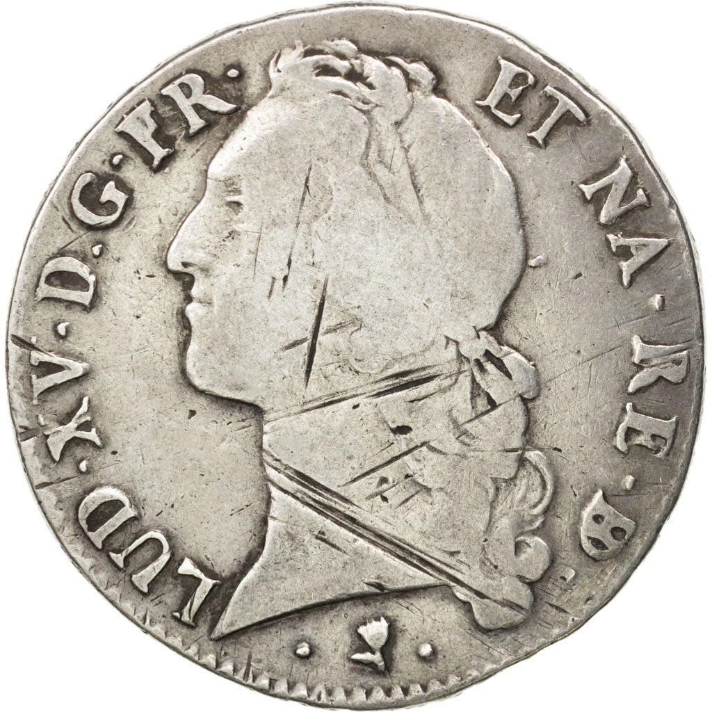 FRANCE, Écu de Béarn au bandeau, ECU, 1769, Pau, KM #518, VF(20-25), Silver, Ga.