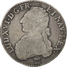 Francia, Louis XVI, Écu aux branches d'olivier, Ecu, 1781, Bordeaux, B+, Arg...