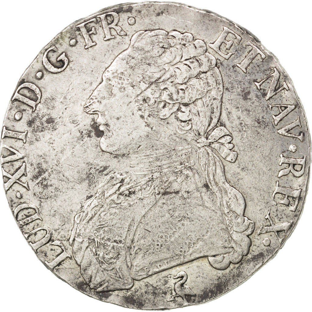 Francia, Louis XVI, Écu aux branches d'olivier, Ecu, 1782, Paris, MB+, Argen...