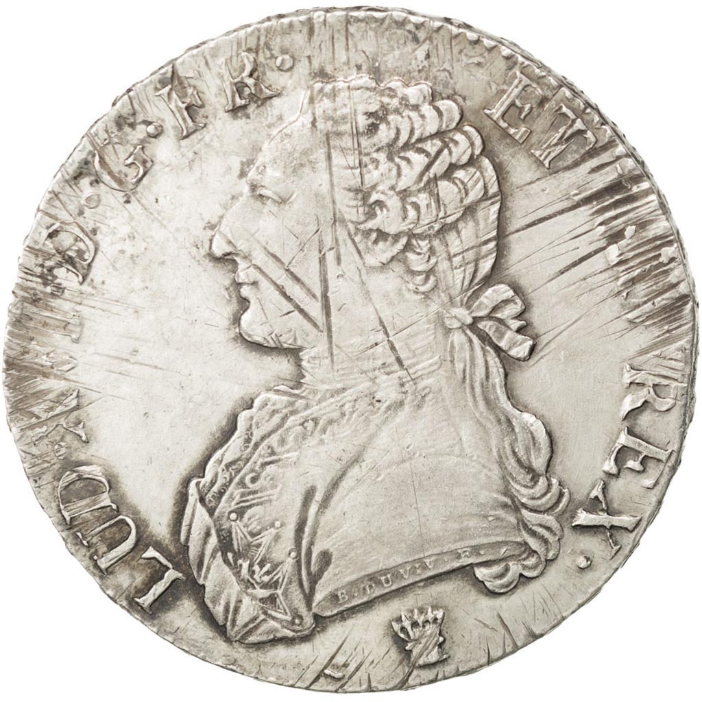 FRANCE, Écu aux branches d'olivier, ECU, 1790, Limoges, KM #564.7, EF(40-45), ..
