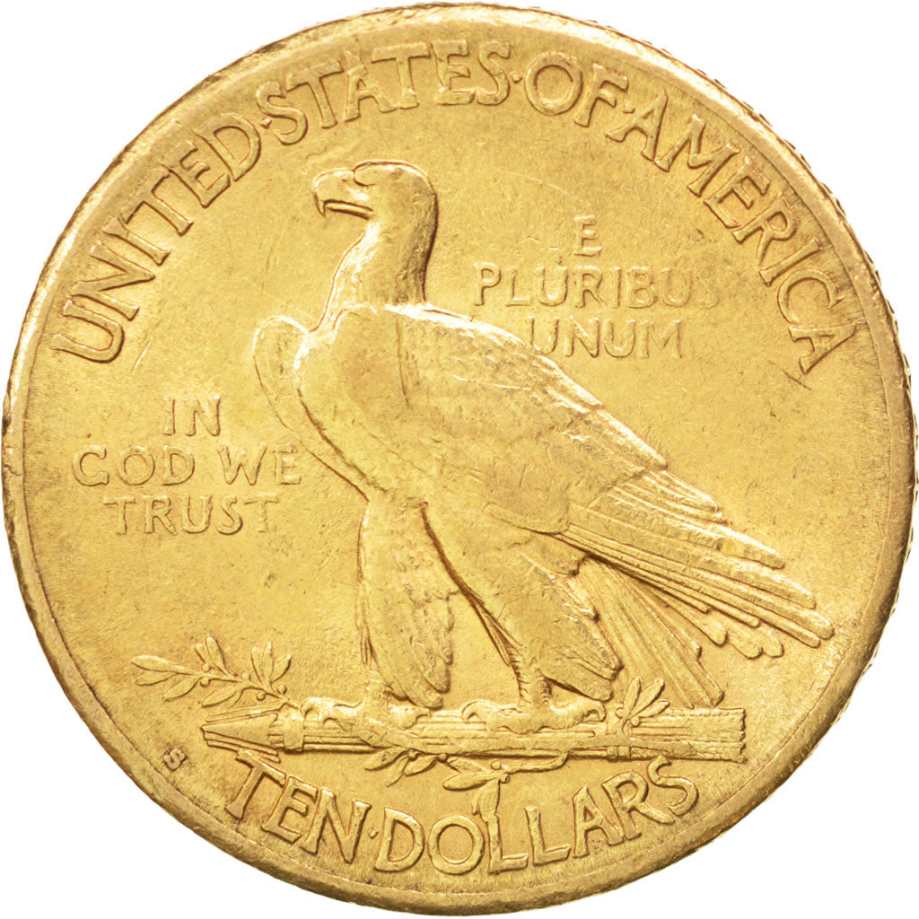 UNITED STATES, Indian Head, $10, Eagle, 1914, U.S. Mint, KM #130, EF(40-45),...