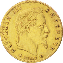 Francia, Napoleon III, Napoléon III, 5 Francs, 1868, Paris, BB+, Oro, KM:803...
