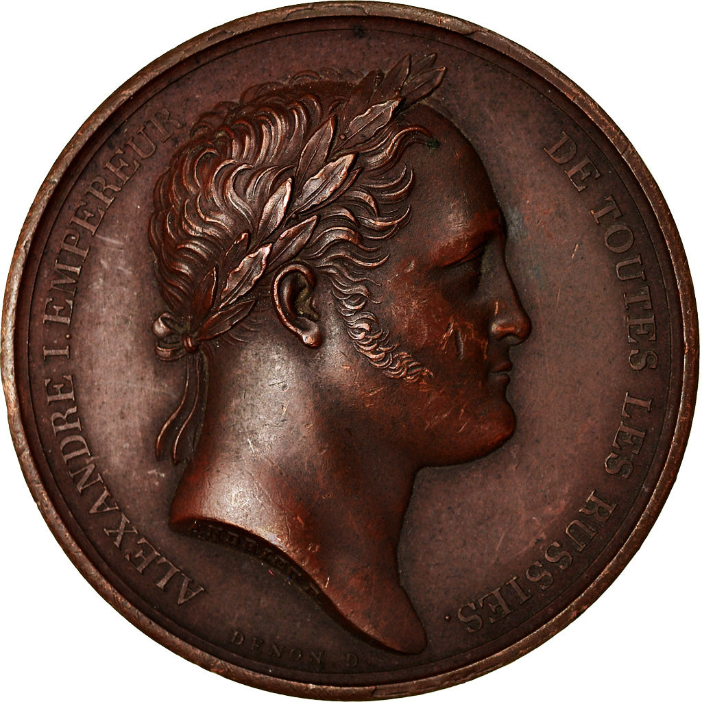 Russie, Médaille, Premier Empire, Séjour d'Alexandre Ier à Paris, History