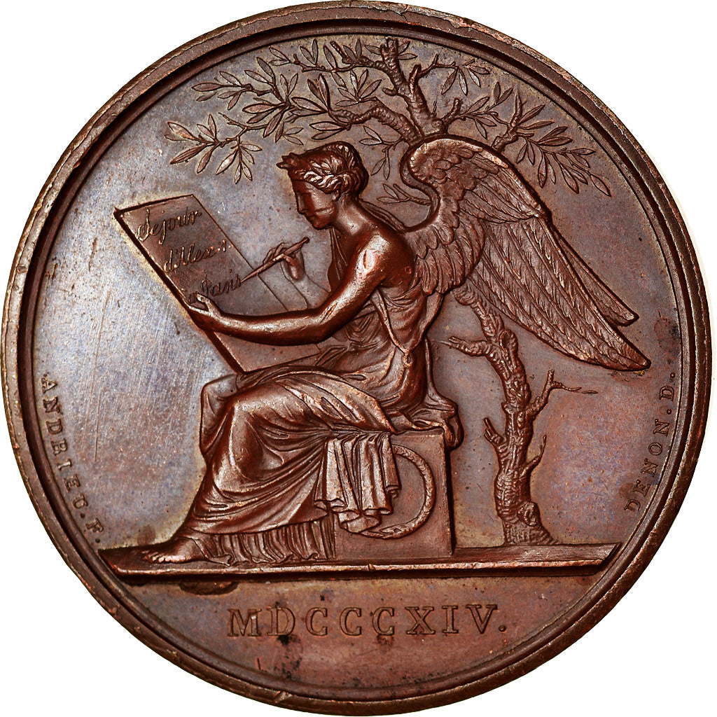 Russie, Médaille, Premier Empire, Séjour d'Alexandre Ier à Paris, History