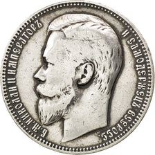 RUSSIA, Rouble, 1899, St. Petersburg, KM #59.3, VF(30-35), Silver, 19.80