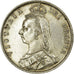 Münze, Großbritannien, Victoria, 1/2 Crown, 1889, VZ, Silber, KM:764