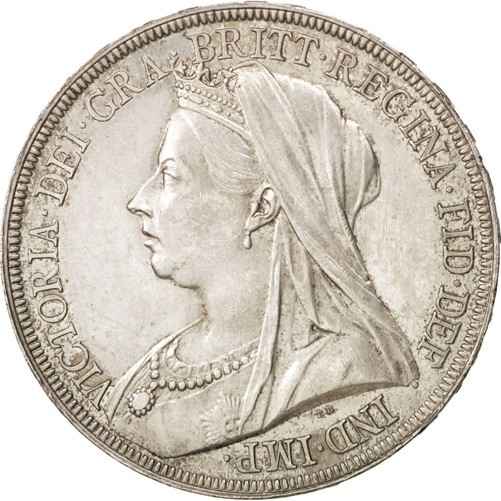 GREAT BRITAIN, Crown, 1895, KM #783, AU(55-58), Silver, 38.61, 28.26