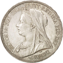 GREAT BRITAIN, Crown, 1895, KM #783, AU(55-58), Silver, 38.61, 28.26