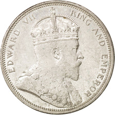 Monnaie, Straits Settlements, Edward VII, Dollar, 1904, TTB+, Argent, KM:25