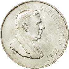 SOUTH AFRICA, Rand, 1967, KM #72.1, AU(55-58), Silver, 14.89